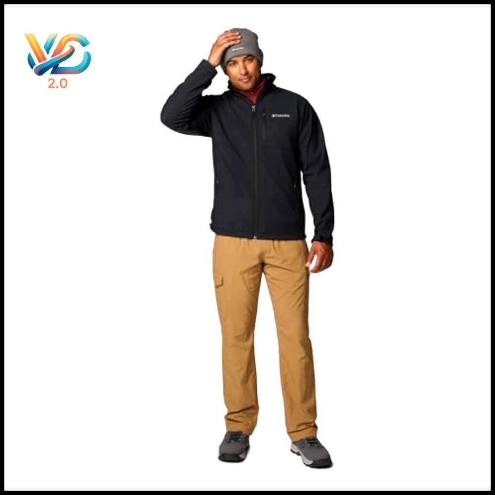 Men's Softshell Jacket Water Resistant Stretch Fi… - image 4
